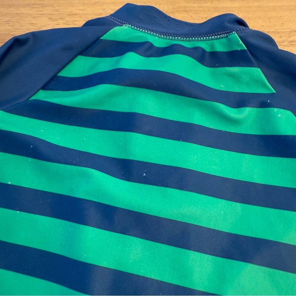 Carter's Blue and Green Striped Rashguard - Picture 7 of 7